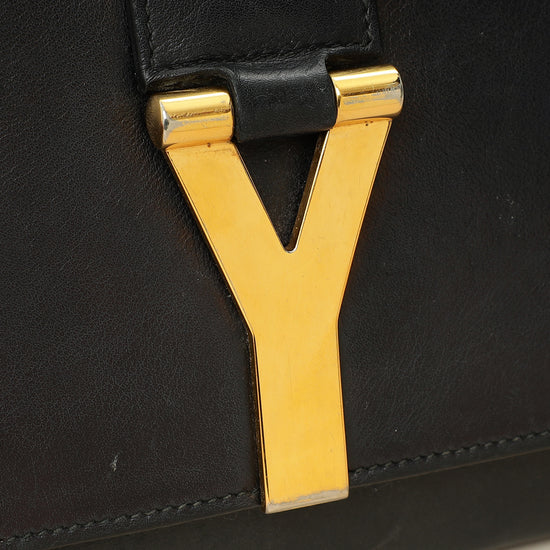 YSL Black Y Ligne Clutch-YSL-THE CLOSET