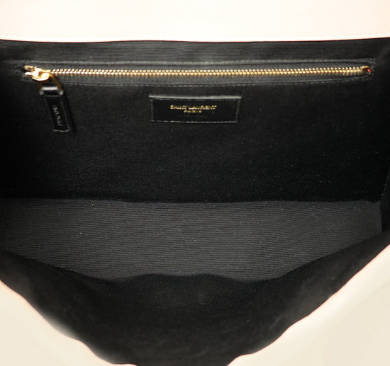 YSL Light Pink Monogram Satchel Flap Large Bag-YSL-THE CLOSET