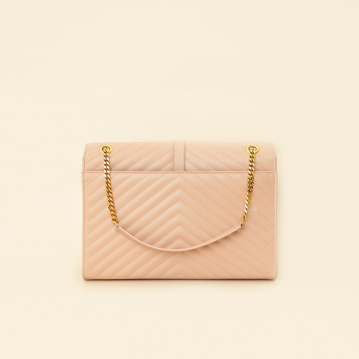 YSL Light Pink Monogram Satchel Flap Large Bag-YSL-THE CLOSET