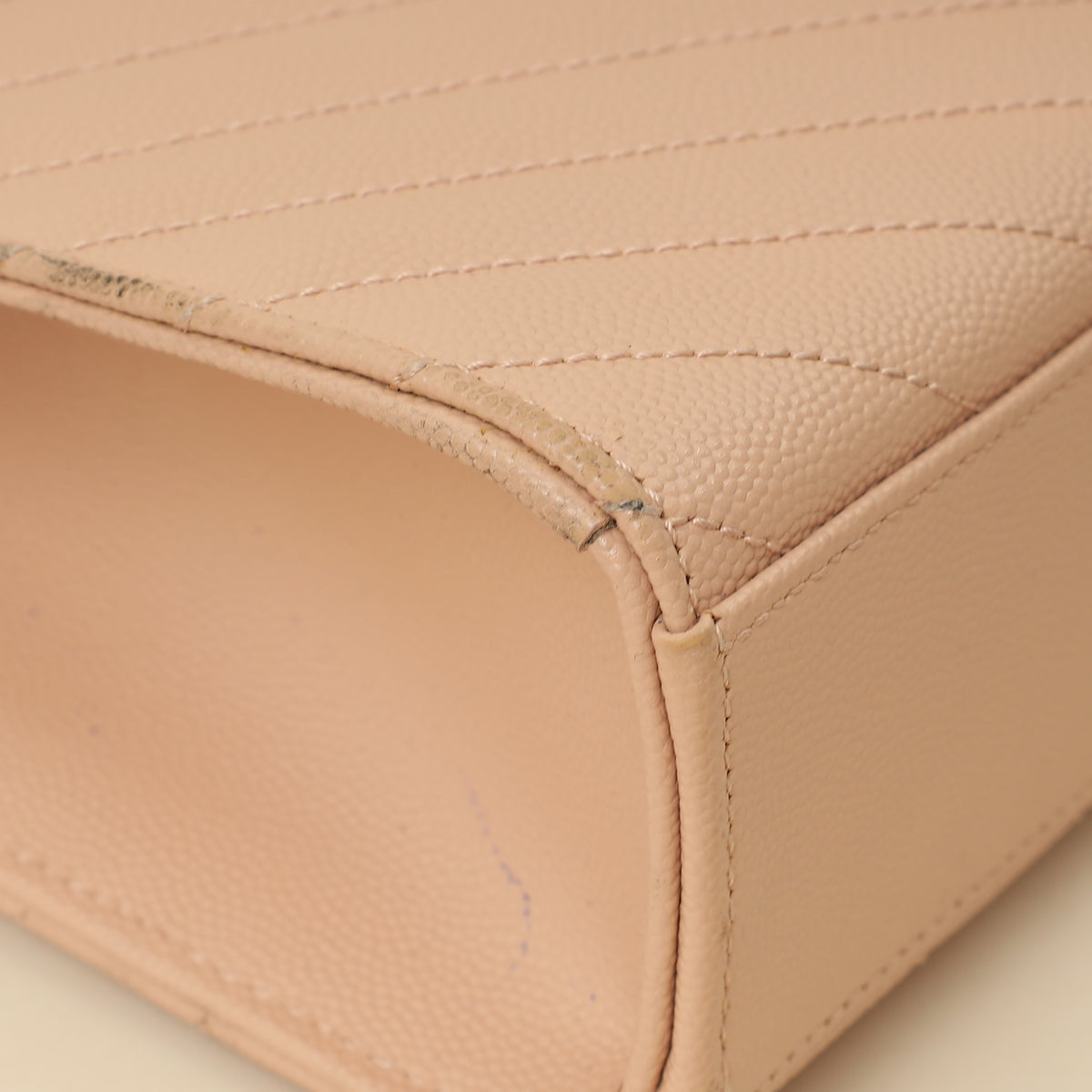 YSL Light Pink Monogram Satchel Flap Large Bag-YSL-THE CLOSET