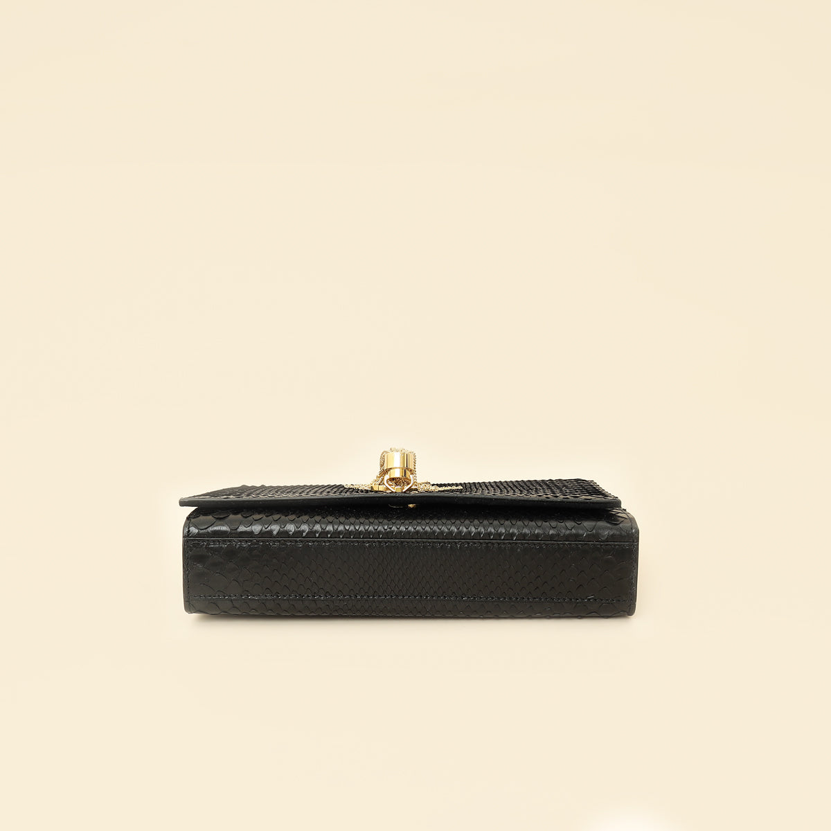 YSL Black Python Tassel Kate Medium Shoulder Bag-YSL-THE CLOSET