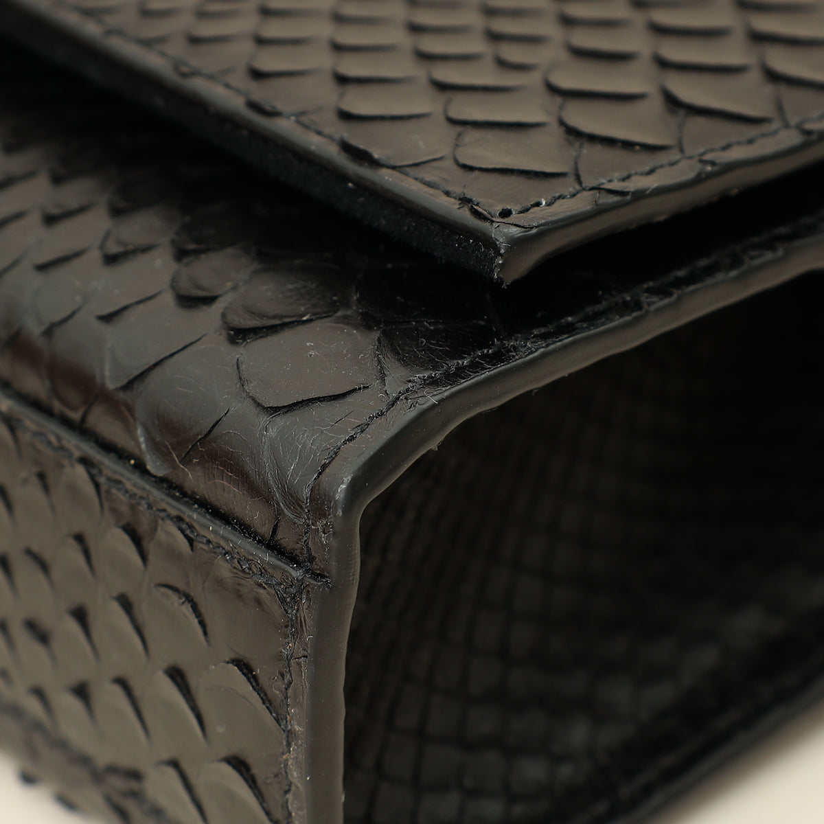 YSL Black Python Tassel Kate Medium Shoulder Bag-YSL-THE CLOSET