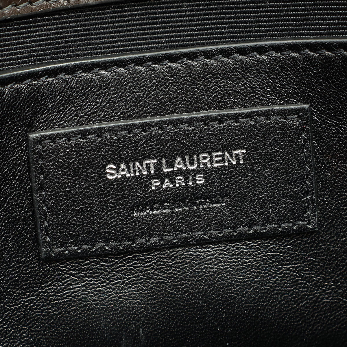 YSL Brown Croco Embossed Tassel Kate Bag-YSL-THE CLOSET