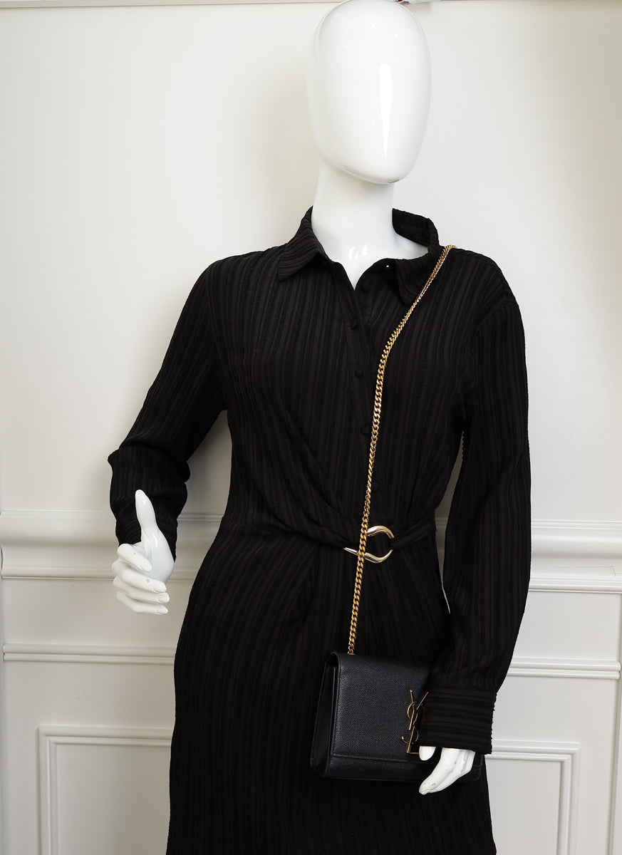 YSL Black Kate Chain Small Shoulder Bag-YSL-THE CLOSET