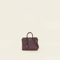 YSL Burgundy Sac De Jour Nano Bag