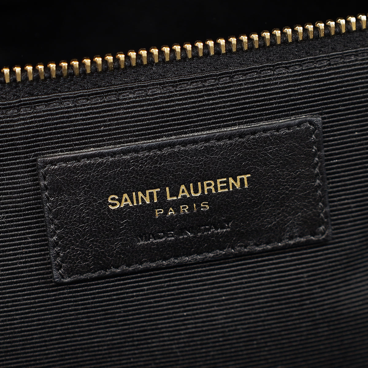 YSL Black Monogram Chevron Large Shopper Bag-YSL-THE CLOSET