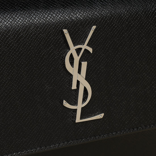 YSL Black Sunset Flap Medium Shoulder Bag-YSL-THE CLOSET