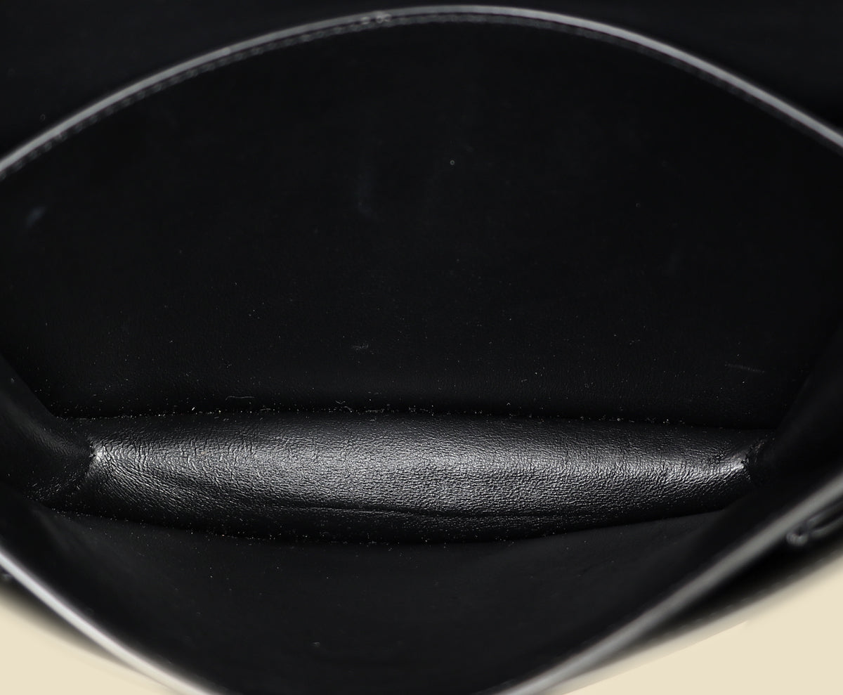 YSL Black Sunset Flap Medium Shoulder Bag-YSL-THE CLOSET