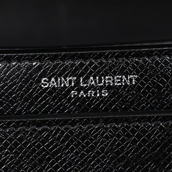 YSL Black Sunset Flap Medium Shoulder Bag-YSL-THE CLOSET