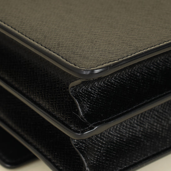 YSL Black Sunset Flap Medium Shoulder Bag-YSL-THE CLOSET