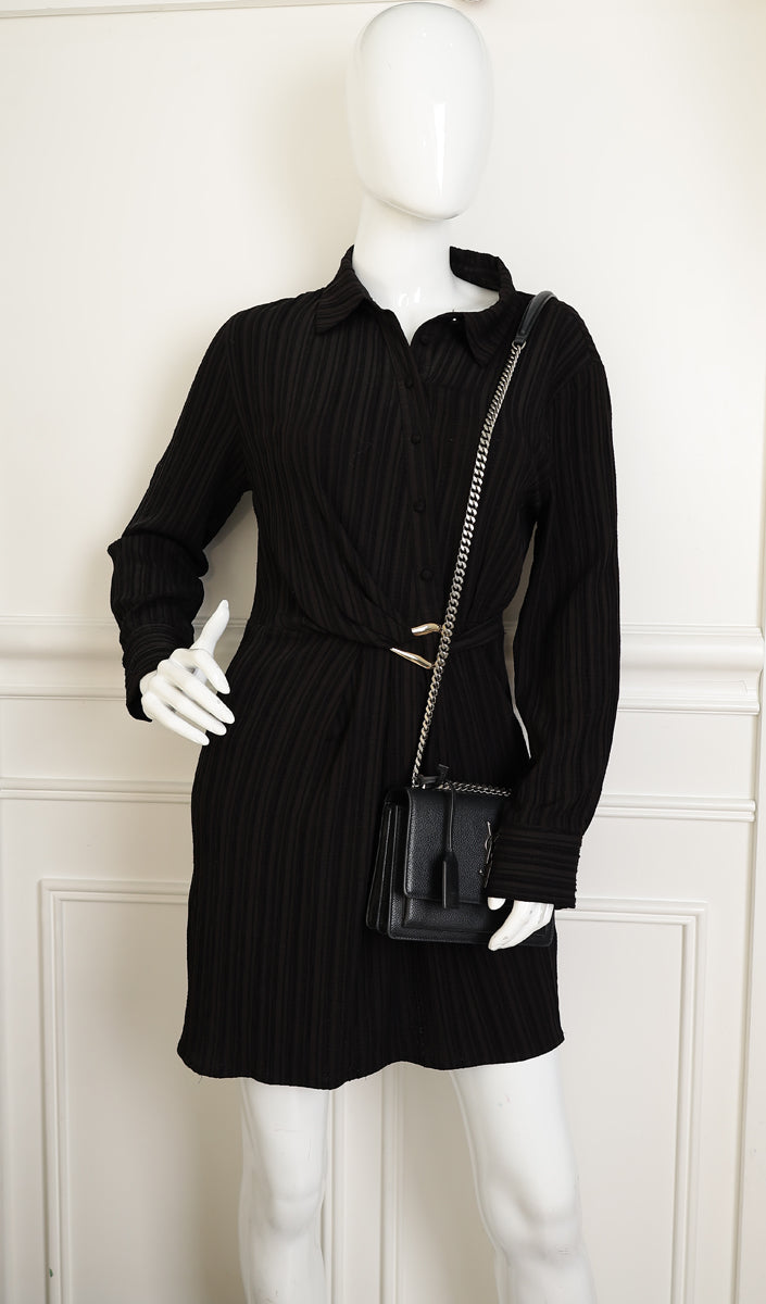 YSL Black Sunset Small Chain Shoulder Bag-YSL-THE CLOSET