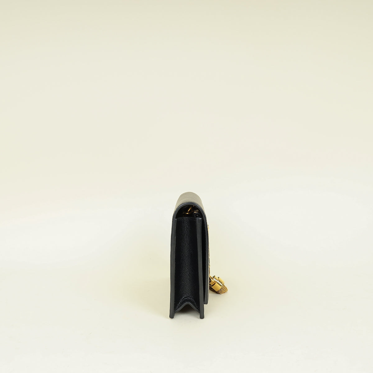 YSL Black Kate Tassel Chain Wallet