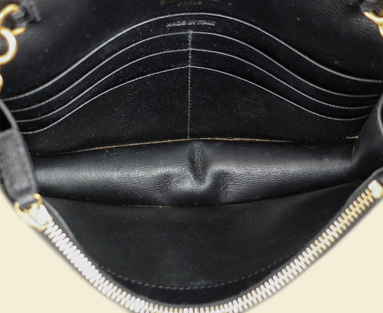 YSL Black Kate Tassel Chain Wallet