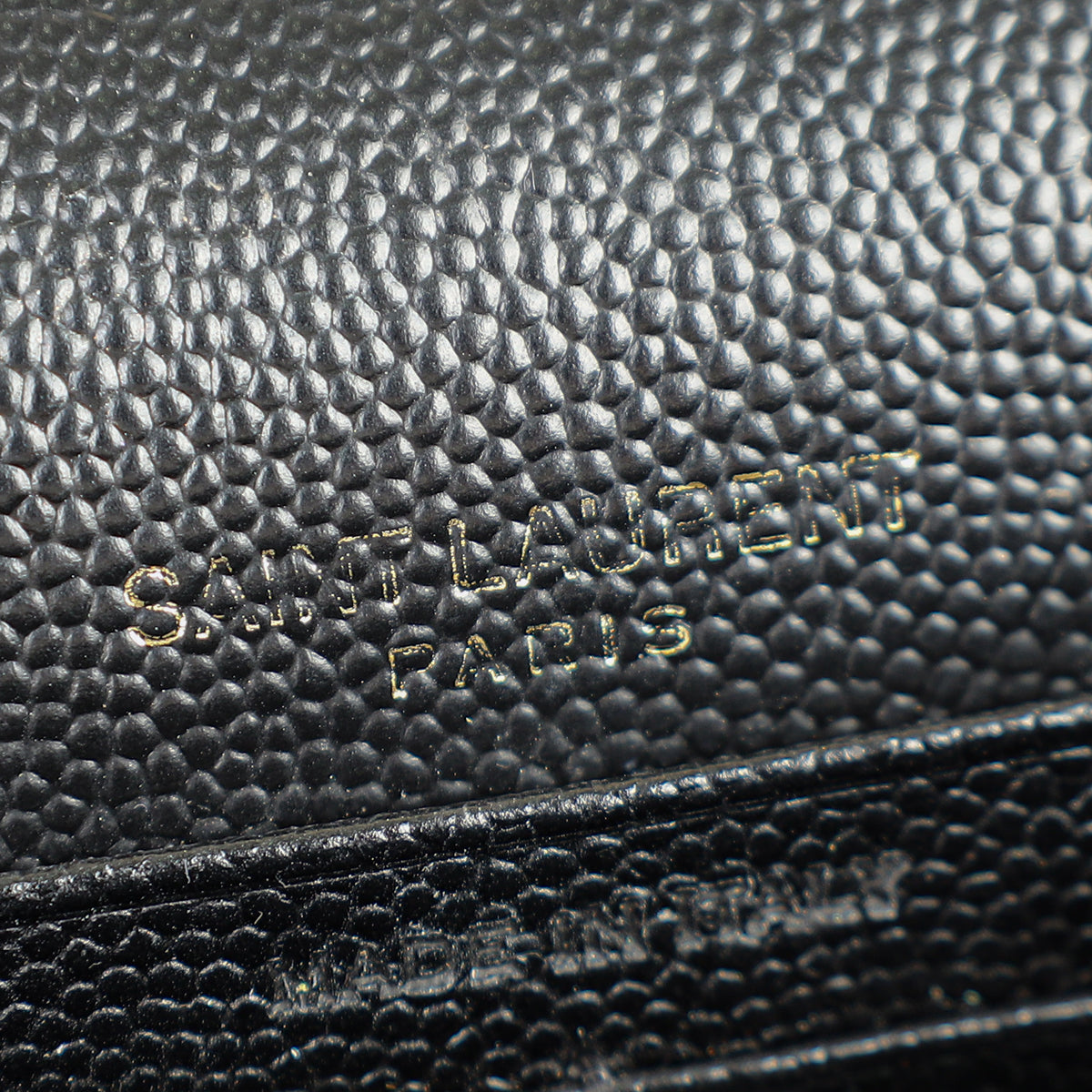YSL Black Kate Tassel Chain Wallet