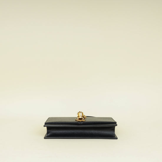 YSL Black Kate Tassel Chain Wallet