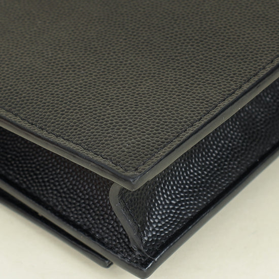 YSL Black Kate Tassel Chain Wallet