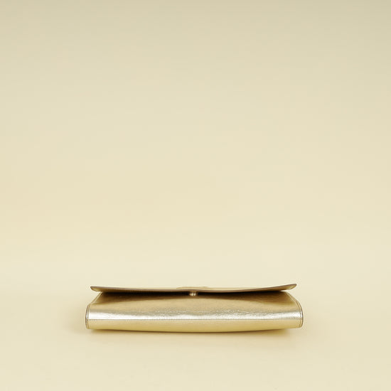 YSL Light Gold Belle De Jour Clutch