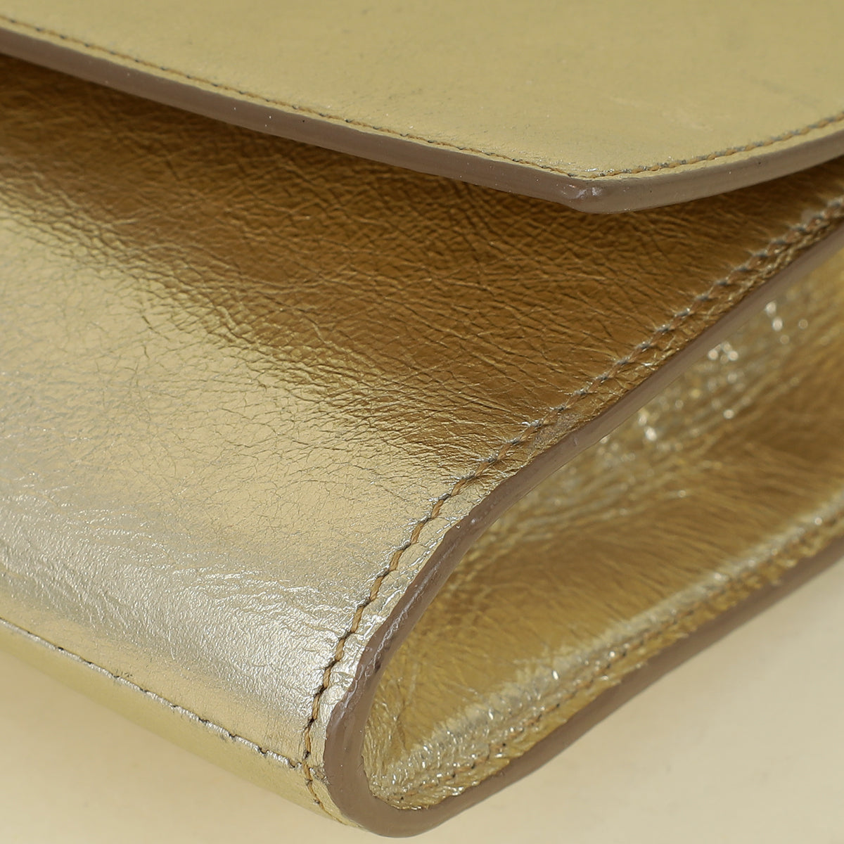 YSL Light Gold Belle De Jour Clutch