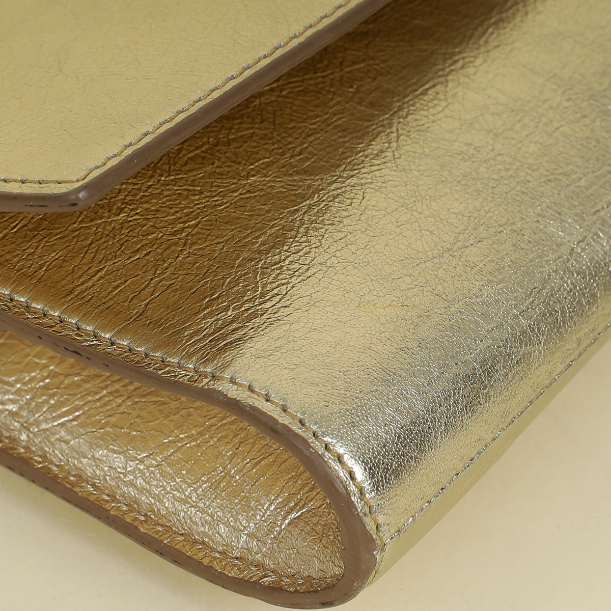 YSL Light Gold Belle De Jour Clutch