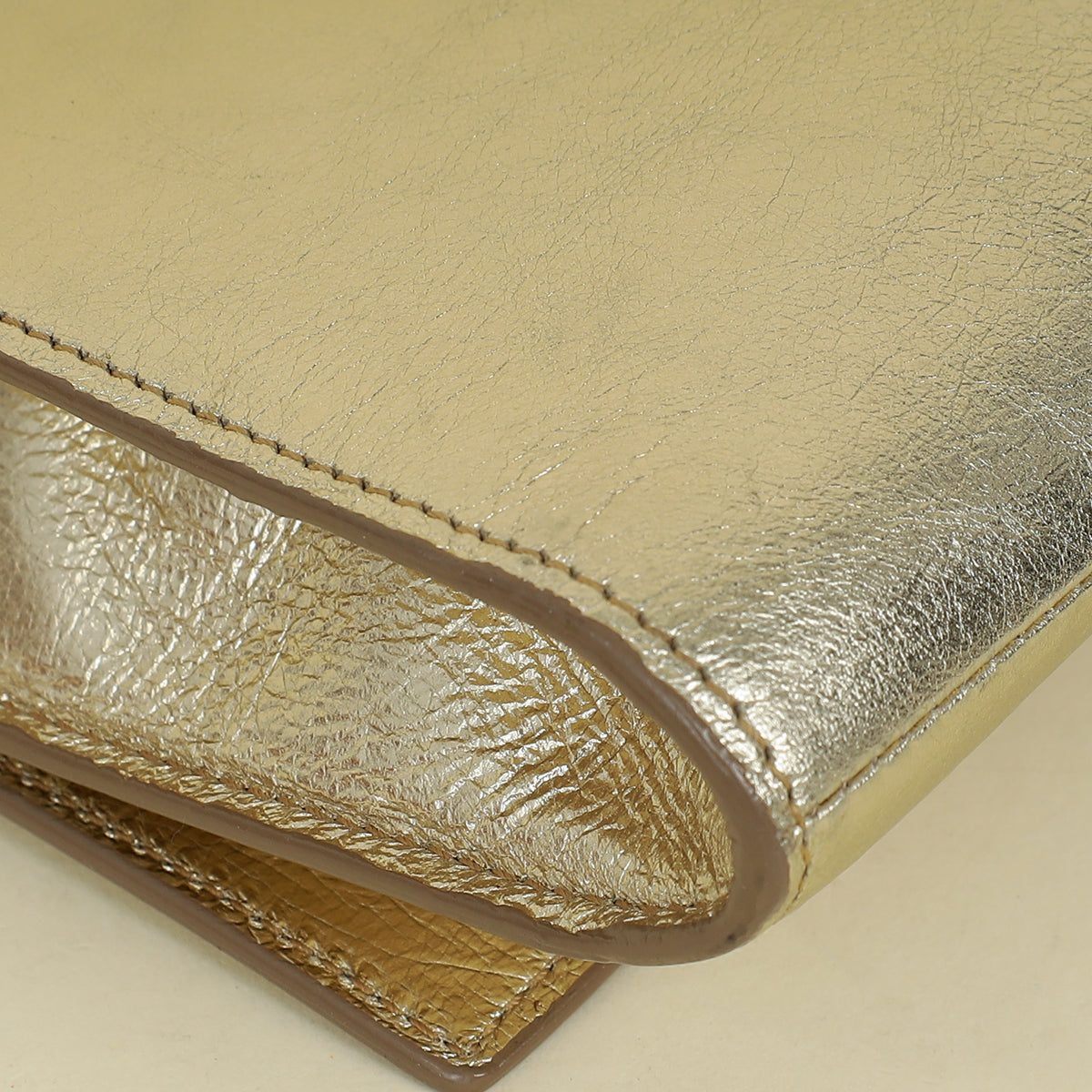 YSL Light Gold Belle De Jour Clutch