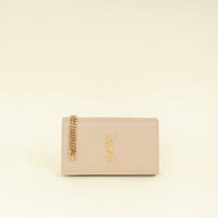 YSL Beige Kate Chain Wallet