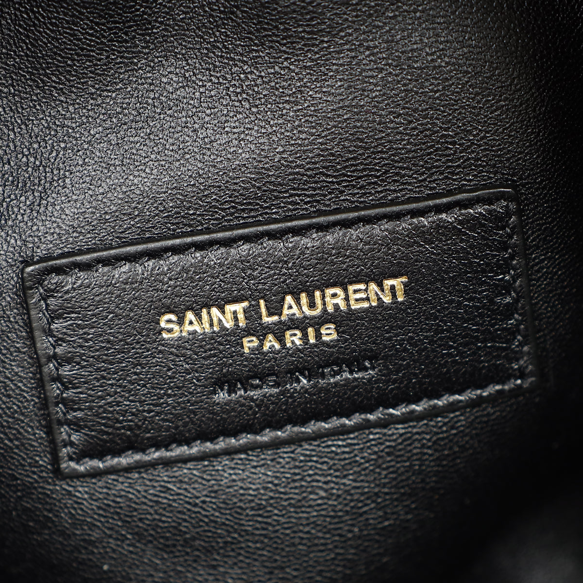 YSL Blanc Vintage Gaby Zippered Pouch