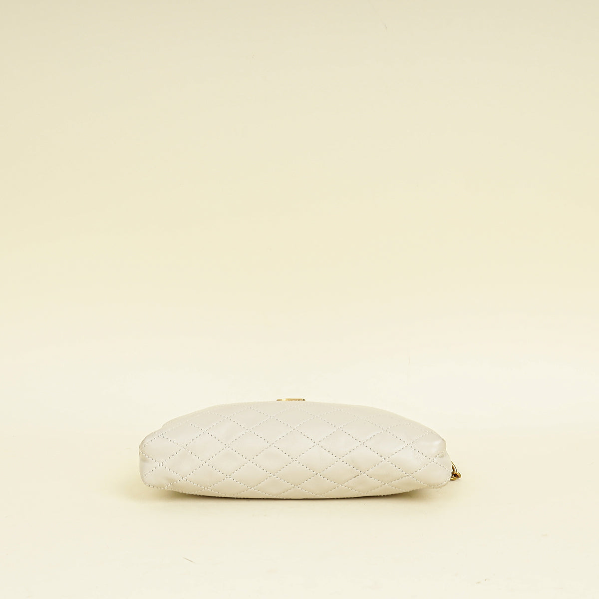 YSL Blanc Vintage Gaby Zippered Pouch