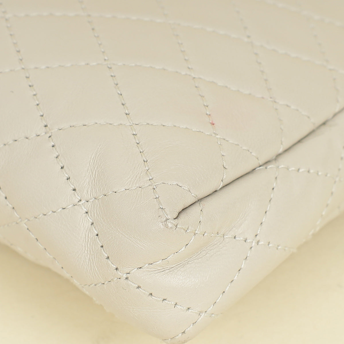 YSL Blanc Vintage Gaby Zippered Pouch