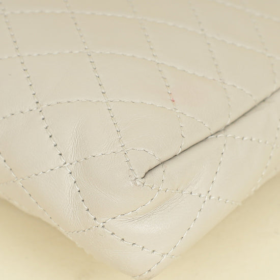 YSL Blanc Vintage Gaby Zippered Pouch