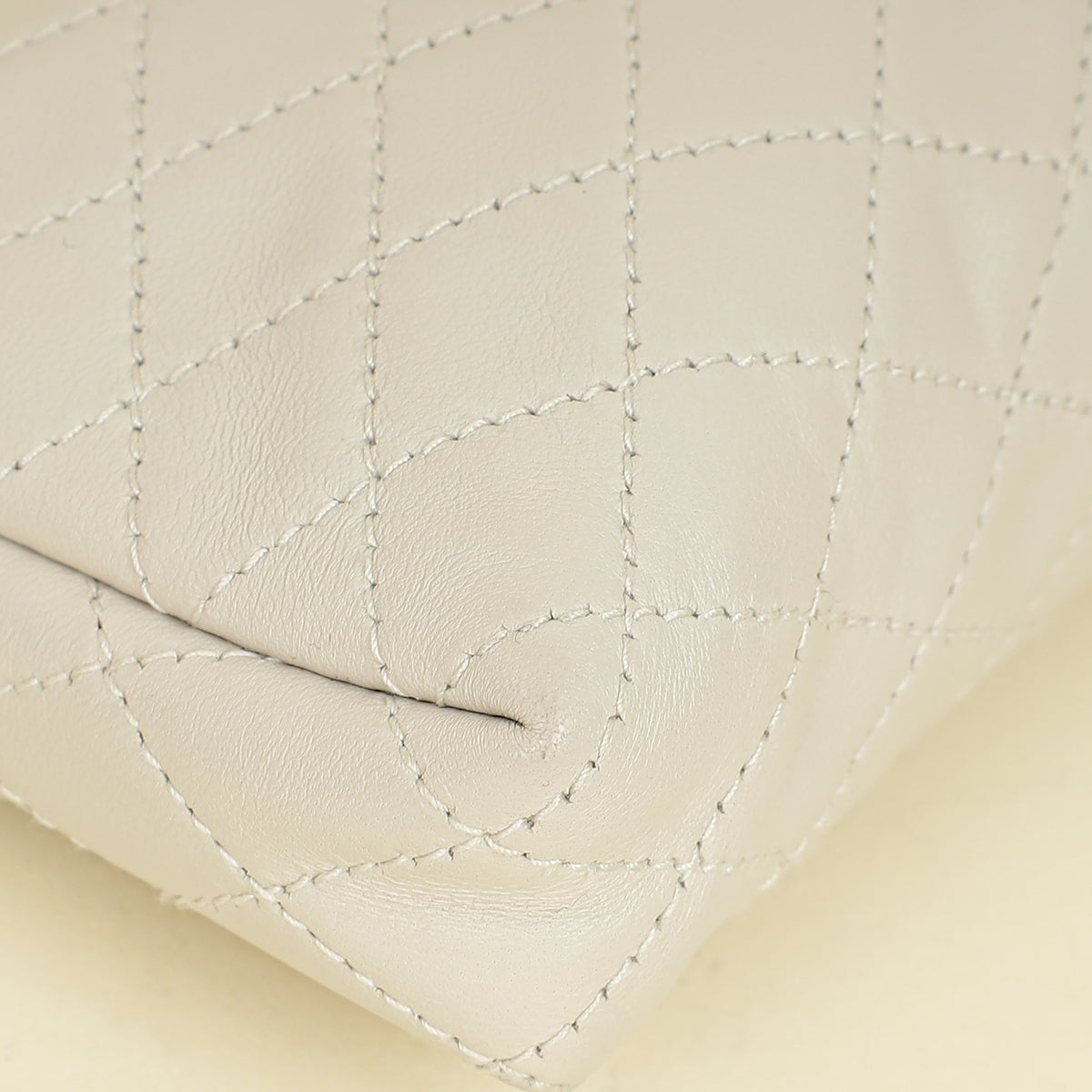 YSL Blanc Vintage Gaby Zippered Pouch