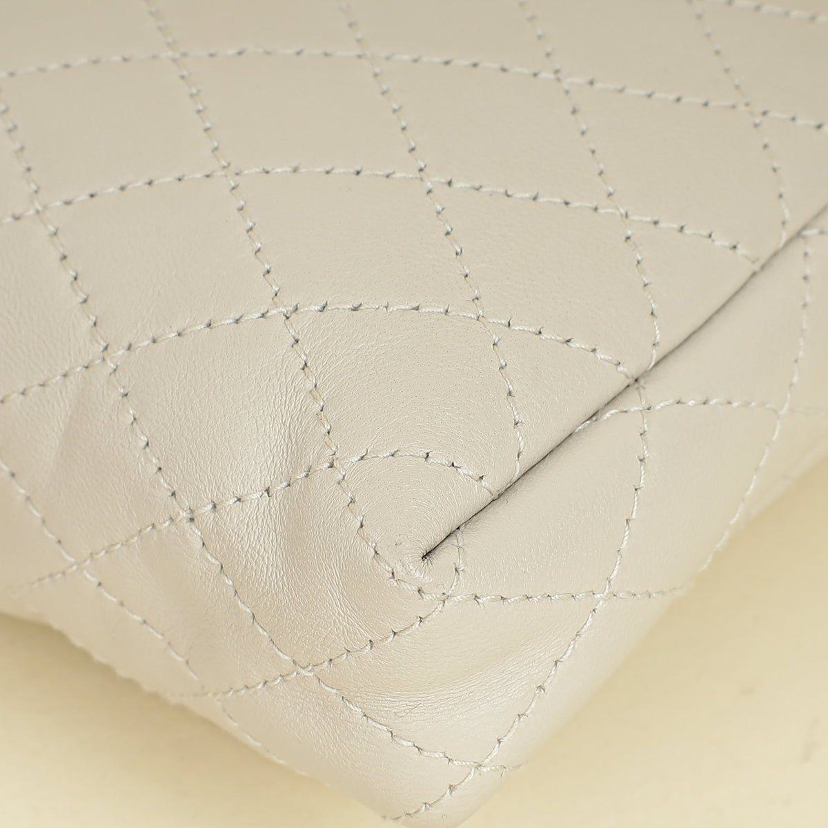 YSL Blanc Vintage Gaby Zippered Pouch