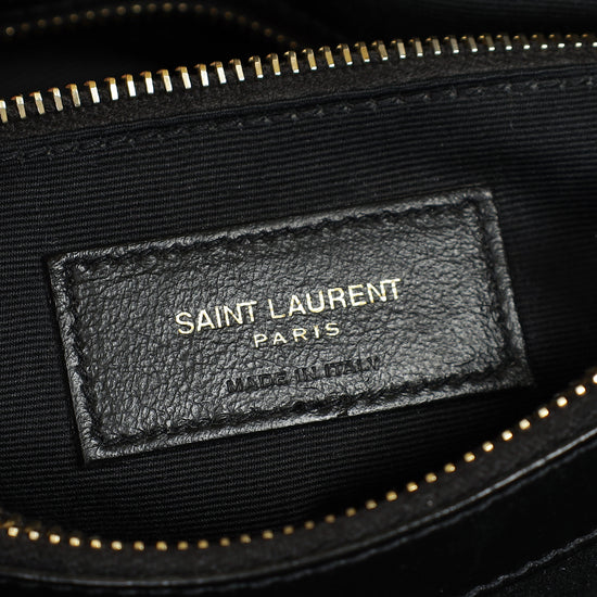 YSL Monogram Black Loulou Medium Bag