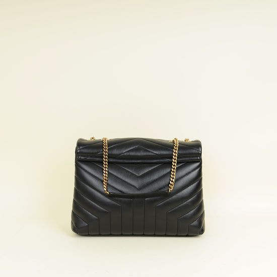 YSL Monogram Black Loulou Medium Bag