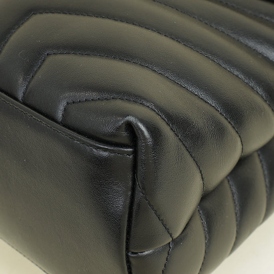 YSL Monogram Black Loulou Medium Bag