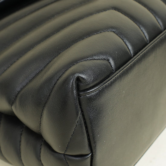 YSL Monogram Black Loulou Medium Bag