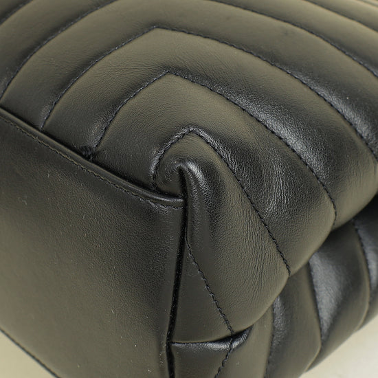 YSL Monogram Black Loulou Medium Bag
