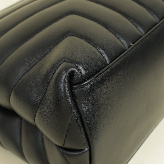 YSL Monogram Black Loulou Medium Bag