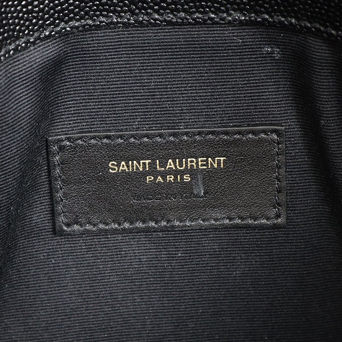 YSL Black Uptown Pouch Clutch