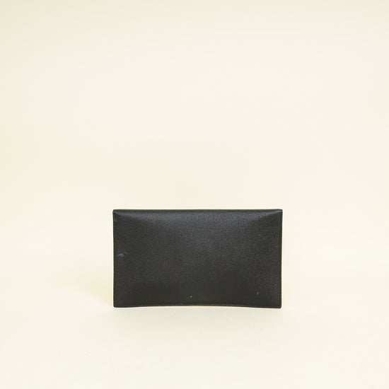 YSL Black Uptown Pouch Clutch