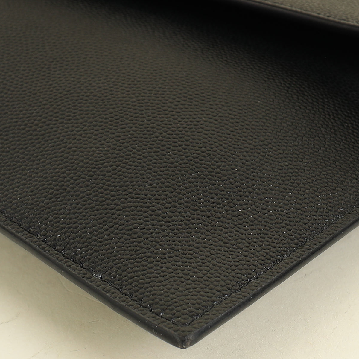 YSL Black Uptown Pouch Clutch