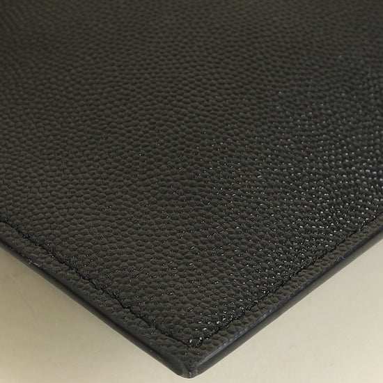 YSL Black Uptown Pouch Clutch
