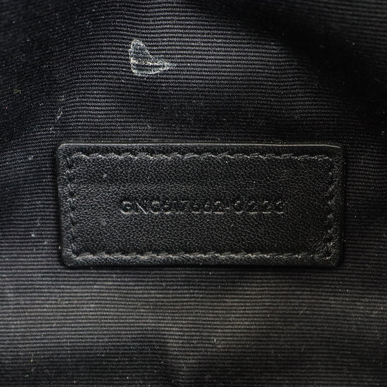 YSL Burgundy Monogram Cassandre Flap Pouch