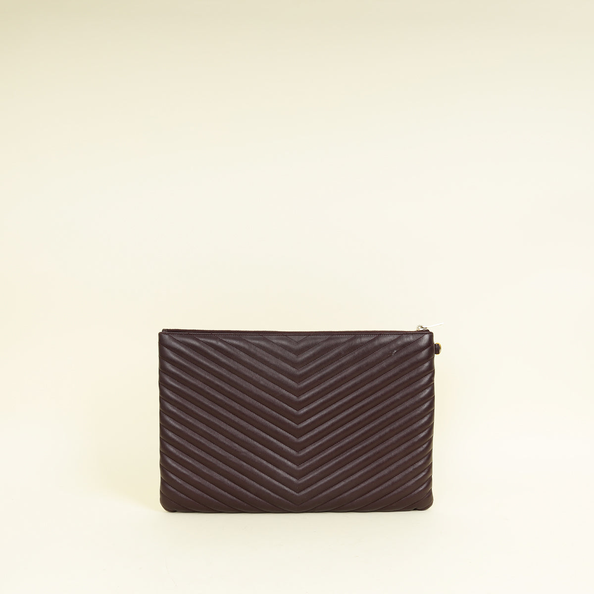 YSL Wine Cassandre Zip Document Holder Large Pouch