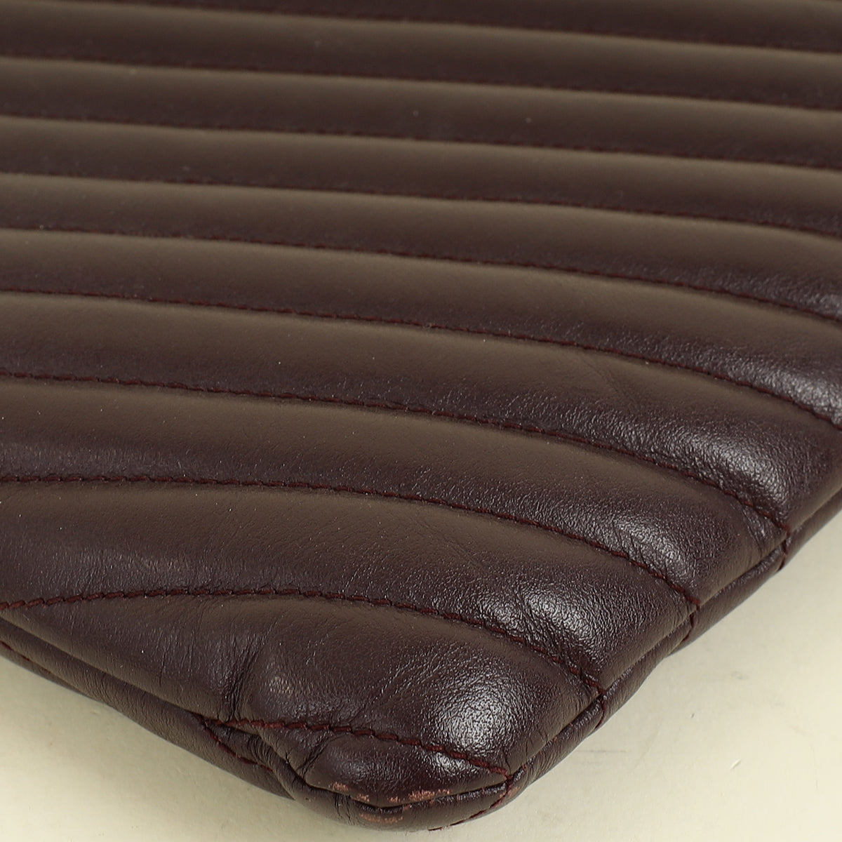 YSL Wine Cassandre Zip Document Holder Large Pouch