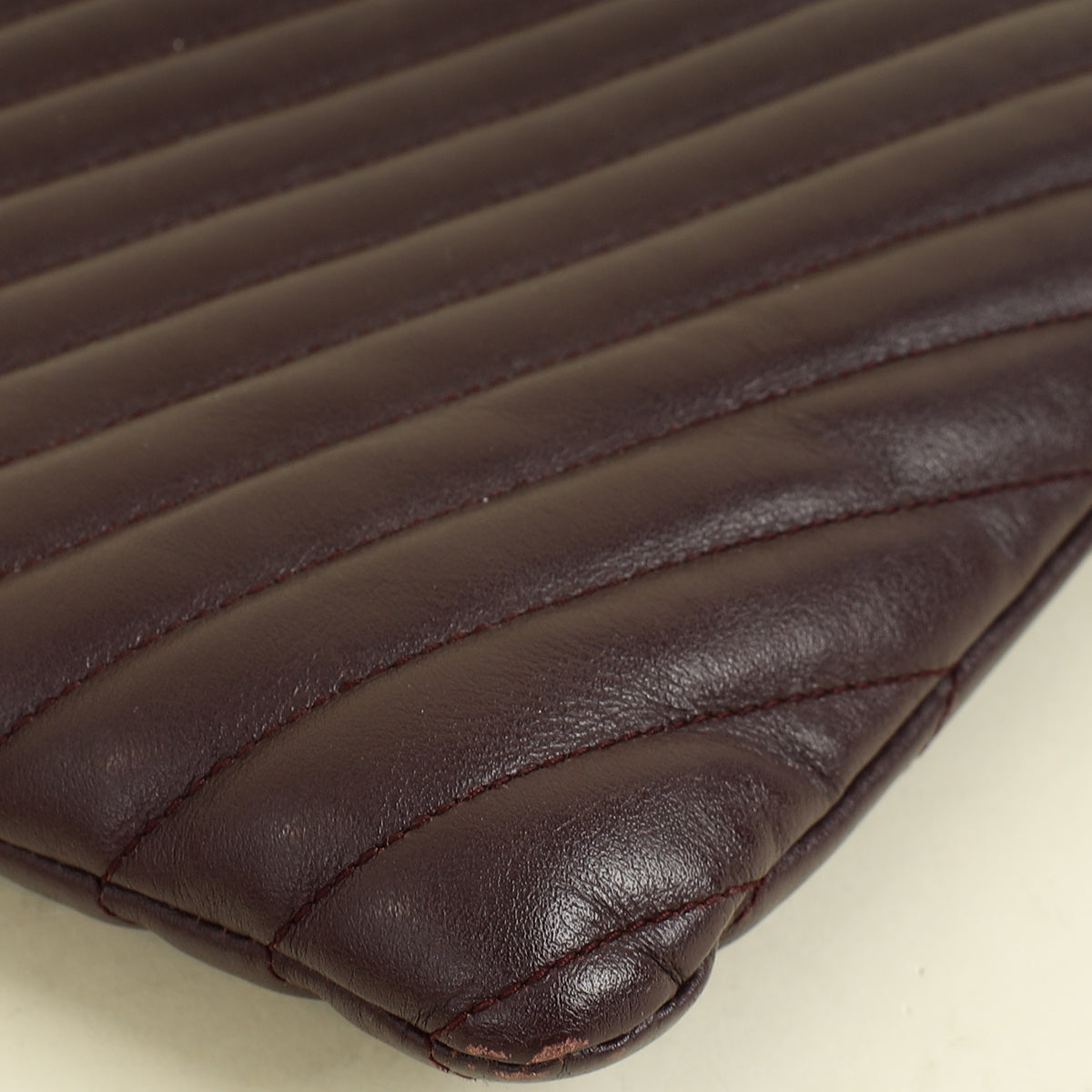 YSL Wine Cassandre Zip Document Holder Large Pouch