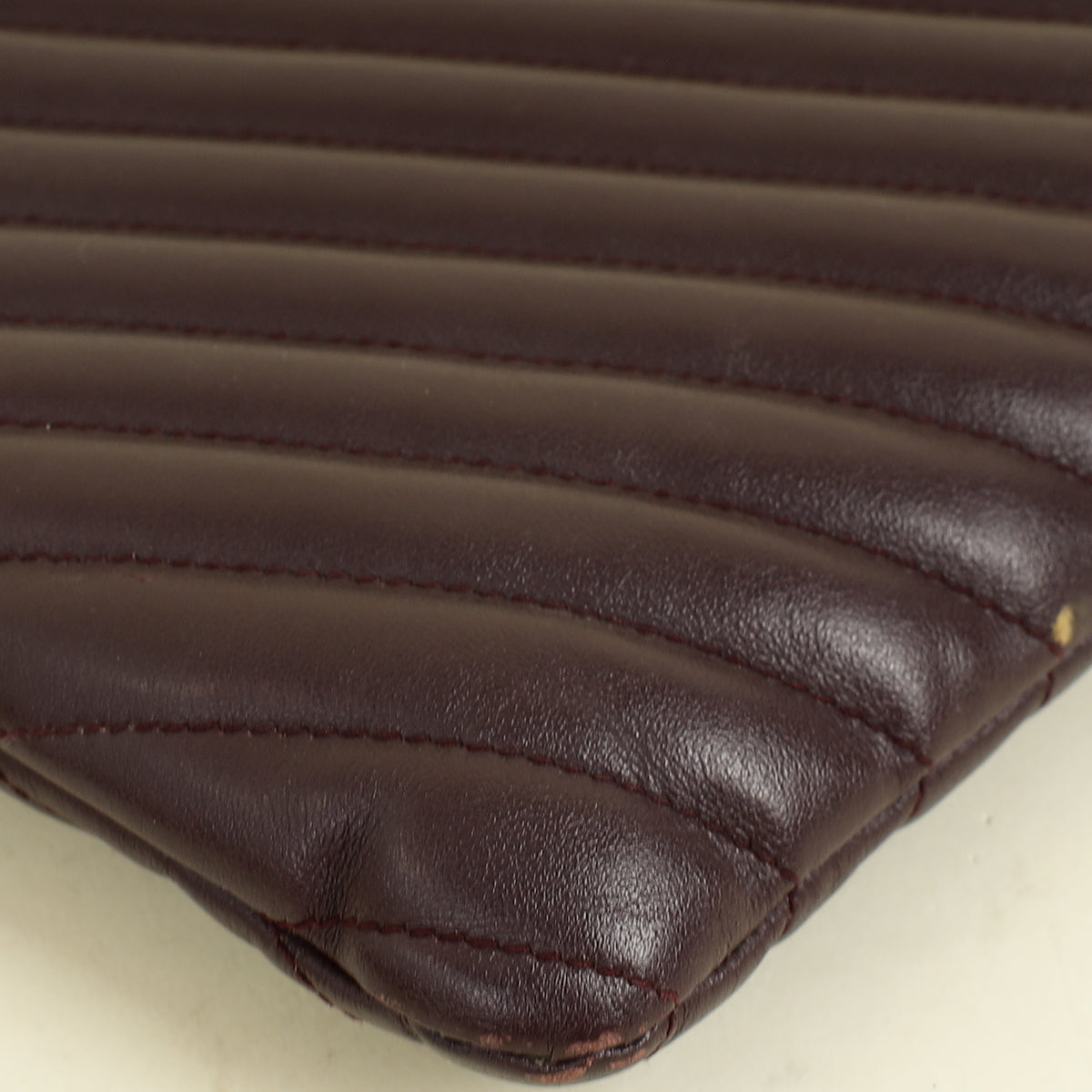 YSL Wine Cassandre Zip Document Holder Large Pouch