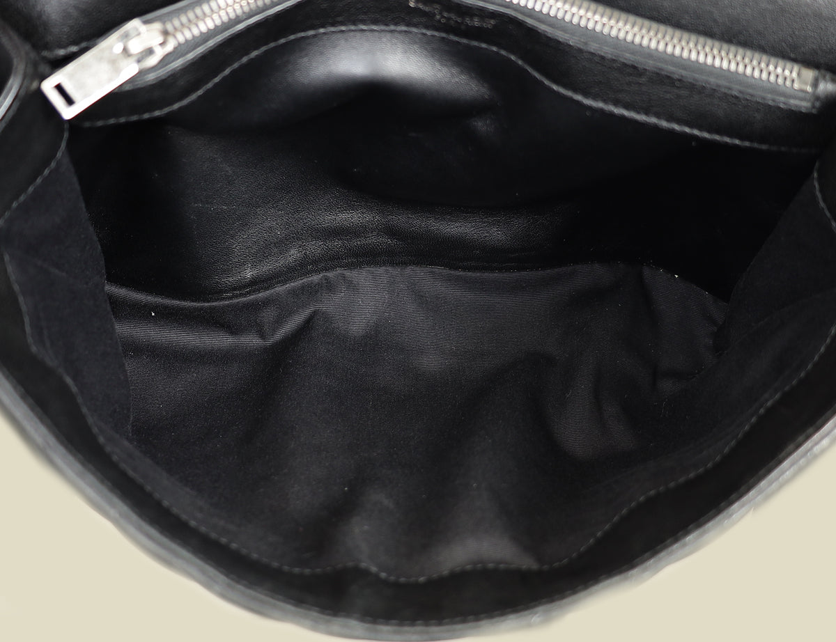 YSL Black Monogram College Satchel Large Bag