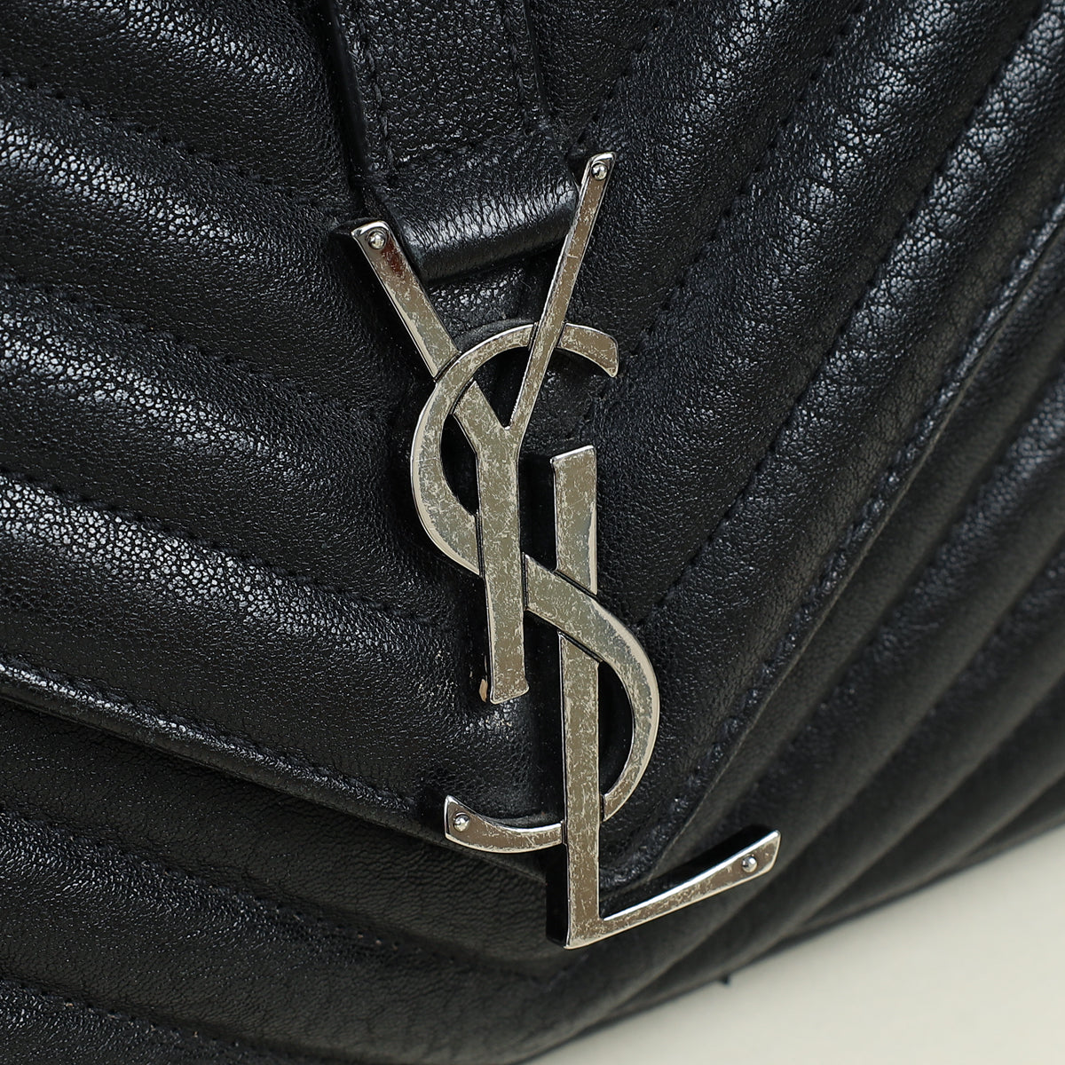 YSL Black Monogram College Satchel Large Bag