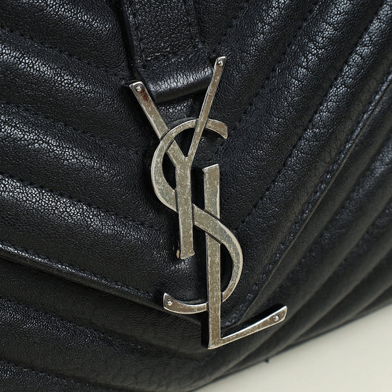 YSL Black Monogram College Satchel Large Bag