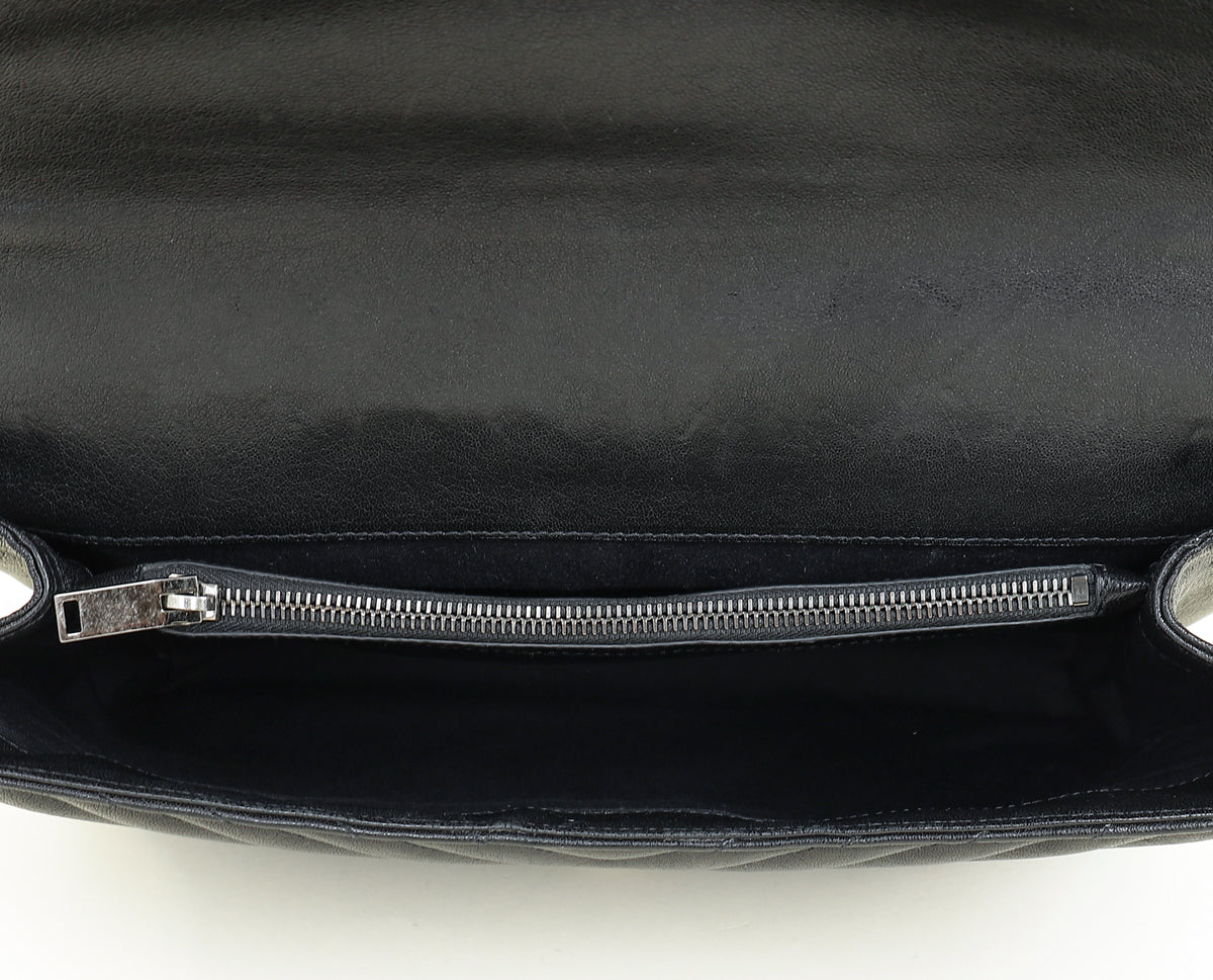 YSL Black Monogram College Satchel Large Bag